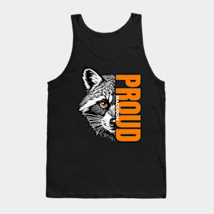 Majestic Proud Raccoon - Unique Wildlife Inspired Print Tank Top